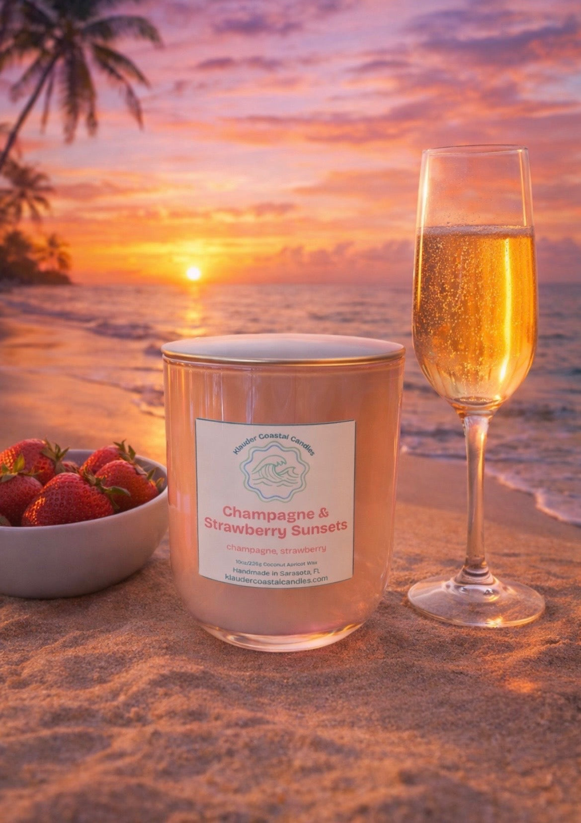 Champagne and Strawberry Sunsets