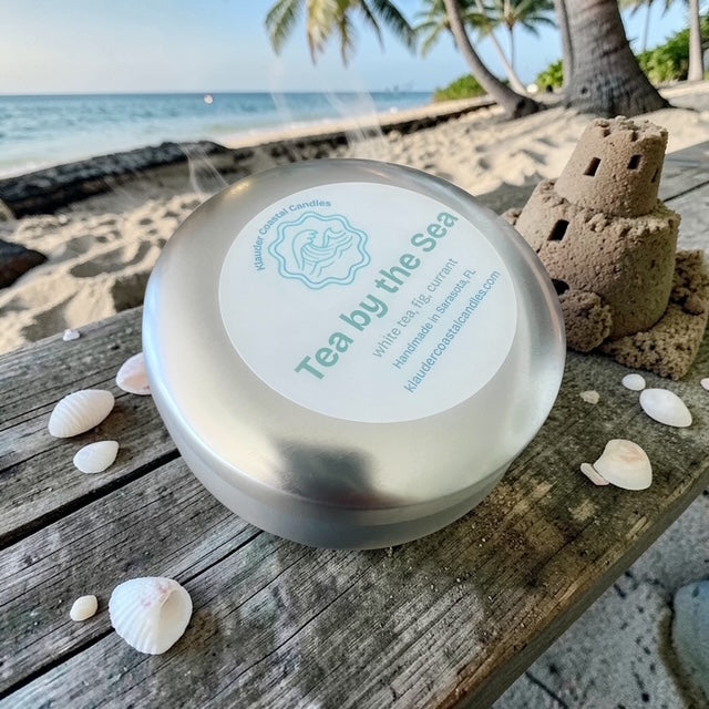Tea by the Sea - Silver Tin